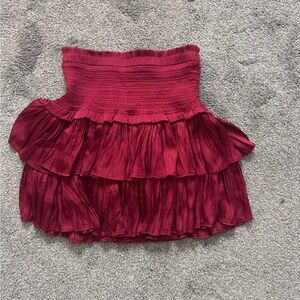 Pants Store Women’s High Waisted Skirt - Red - Size S